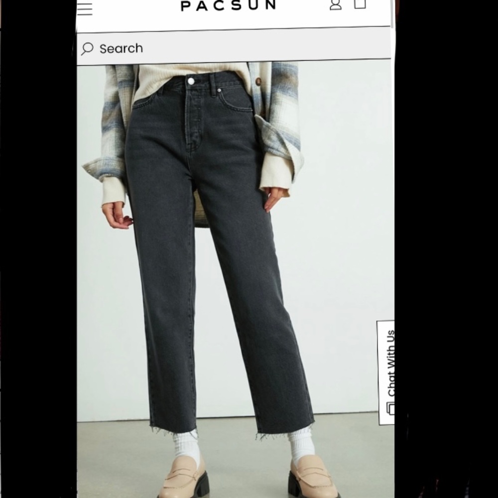 Pacsun high rise straight jeans